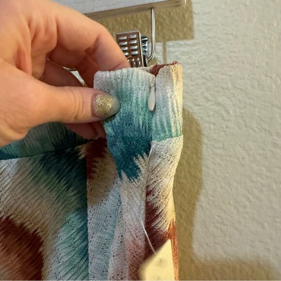 NWT Maeve Anthropologie Maria Multicolor Chevron Sweater Midi Skirt XL - Picture 6 of 13